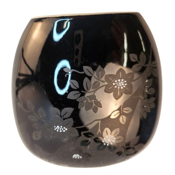 Russ Berrie Black Ceramic Decorative Small Vase 5054 - Picture 9 of 10